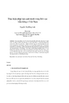 Thực hiện pháp luật cạnh tranh trong lĩnh vực viễn thông ở Việt Nam