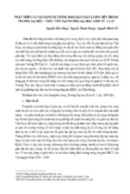 PHÁT TRIỂN VÀ VẬN HÀNH HỆ THỐNG ĐẢM BẢO CHẤT LƯỢNG BÊN TRONG TRƯỜNG ĐẠI HỌC - THỰC TIỄN TẠI TRƯỜNG ĐẠI HỌC KINH TẾ - LUẬT