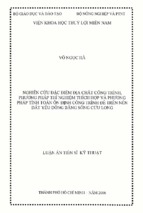 nghiên cứu đặc điểm địa chất công trình phương pháp thí nghiệm thích hợp và phương pháp tính toán ổn định công trình đê trên nền đất yếu đồng bằng sông cửu long 