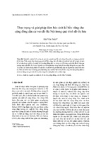 Thực trạng và giải pháp đảm bảo sinh kế bền vững cho cộng đồng dân cư ven đô Hà Nội trong quá trình đô thị hóa