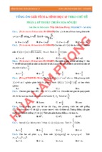 Kĩ thuật chuẩn hoá số liệu