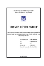 Nâng cao chất lượng tín dụng trung và dài hạn đối với doanh nghiệp tại ngân hàng thương mại cổ phần quân đội   chi nhánh điện biên phủ