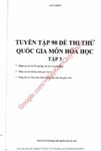 Tuyển tập 90 đề thi thử thpt quốc gia môn hoá học tập 3 giải chi tiết