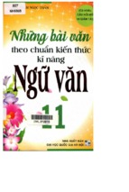Những bài văn theo chuẩn kiến thức kĩ năng ngữ văn 11