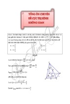 Tổng ôn chuyên đề cực trị  hình không gian