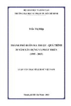 Thành phố buôn ma thuột   quá trình 20 năm xây dựng và phát triển (1995   2015)