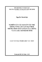 Nghiên cứu các sao lùn nâu trẻ trong vùng lân cận mặt trời những tính chất cơ bản của chúng và của đĩa tiền hành tinh