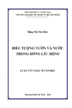 Biểu tượng vườn và nước trong hồng lâu mộng