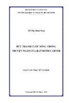 Bức tranh cuộc sống trong truyện ngắn của raymond carver