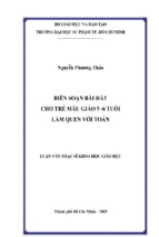 Biên soạn bài hát cho trẻ mẫu giáo 5  6 tuổi làm quen với toán   copy