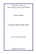 Các ideal trong vành đa thức   copy