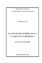 K lý thuyết đối với không gian lá của một lớp các md5 phân lá