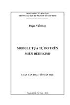 Module tựa tự do trên miền dedekind