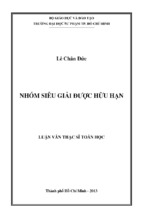 Nhóm siêu giải được hữu hạn