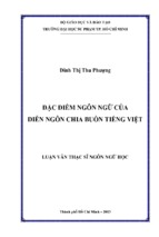 đặc điểm ngôn ngữ của diễn ngôn chia buồn tiếng việt