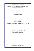 Yếu tố biển trong văn học dân gian chăm