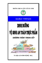 GIÁO TRÌNH DINH DƯỠNG