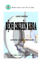 GIÁO TRÌNH BỆNH CHUYÊN KHOA