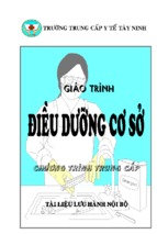 GIÁO TRÌNH ĐIỀU DƯỠNG CƠ BẢN