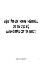 ECG TRONG THIẾU MÁU CƠ TIM CỤC BỘ