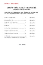 300 câu trắc nghiệm tiếng anh theo chủ đề