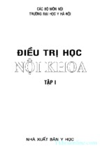 ĐIỀU TRỊ HỌC NỘI KHOA TẬP 1