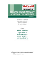 Washington manual of medical therapeutics 2014