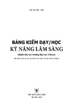 BẢNG KIỂM DẠY KỸ NĂNG LÂM SÀNG (ĐẠI HỌC Y KHOA)