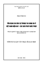 Tồn đọng án dân sự trong thi hành án ở vn hiện nay các giải pháp khắ phục