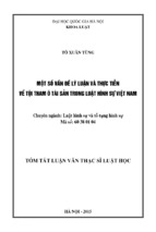 Một số vấn đề lý luận và thực tiễn về tội tham ô tài sản trong luật hình sự việt nam