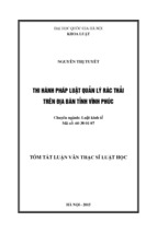 Thi hành pháp luật quản lý rác thải trên địa bàn tỉnh vĩnh phúc