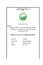 đánh giá công tác cấp giấy chứng nhận quyền sử dụng đất của huyện vị xuyên   tỉnh hà giang giai đoạn năm 2013  2015.