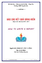 Skkn tiếng anh how to write a report