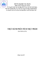 Thực hành phân tích thực phẩm  nguyễn thuần anh và các tác giả khác (bản cập nhật 1.2017)