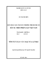 Lds bùi thị thu hiền bán đấu giá tài sản trong thi hành án dân sự theo pháp luật việt nam