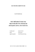 Phát triển kinh tế trang trại  theo hướng bền vững trên địa bàn  huyện quảng xương, tỉnh thanh hóa
