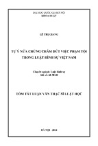 Lhs lê thị giang tự ý nửa chừng chấm dứt việc phạm tội trong luật hình sự việt nam