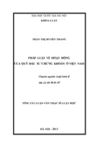 Lkt_trần thị huyền trang_pháp luật về hoạt động  của quỹ đầu tư chứng khoán ở việt nam