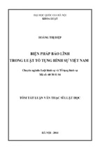 Lhs hoàng thị diệp biện pháp bảo lĩnh trong luật tố tụng hình sự việt nam