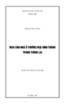 Lds ngo quang chang mua ban nha o thuong mai hinh thanh trong tuong lai