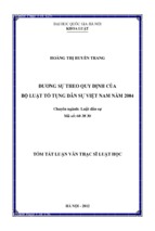 Lds_hoàng thị huyền trang_đương sự theo quy định của bộ luật tố tụng dân sự năm 2004