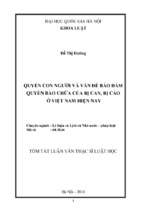 Ll đỗ thị hường quyền con người và vấn đề bảo đảm quyền bào chữa của bị can, bị cáo ở việt nam hiện nay