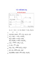 Tất cả chuỗi phản ứng hóa học thi thpt quốc gia