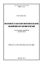Lhs_giáp manh huy_ một số vấn đề lý luận và thực tiễn vê bảo vệ các quyền con người bằng pháp luật hình sự việt nam