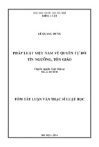 Lds_ lê quang hưng_pháp luật việt nam về quyền tự do tín ngưỡng tôn giáo