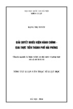 Ll_đặng thị tuyết_giải quyết khiếu kiện hành chính qua thức tiễn thành phố hải phòng