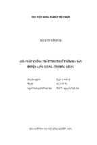 Giải pháp chống thất thu thuế trên địa bàn  huyện lạng giang, tỉnh bắc giang