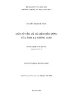 Một số vấn đề về điểm bất động của ánh xạ không giãn