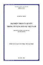 Lds_lê hùng nhân_đại diện theo ủy quyền trong tố tụng dân sự việt nam