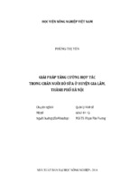 Giải pháp tăng cường hợp tác  trong chăn nuôi bò sữa ở huyện gia lâm,  thành phố hà nội